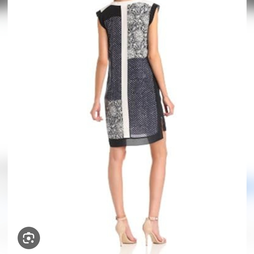 Rebecca Taylor Patchwork Shift. Colorblock. - image 10